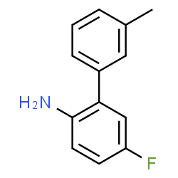 ChemSpider 2D Image | 5-Fluoro-3'-methyl-2-biphenylamine | C13H12FN
