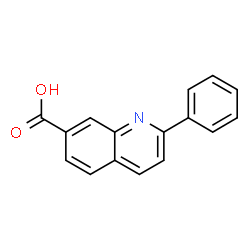 ChemSpider 2D Image | 2-Phenyl-7-quinolinecarboxylic acid | C16H11NO2