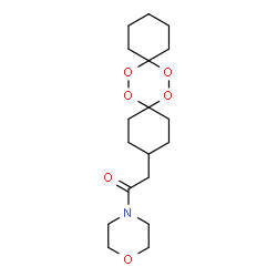 ChemSpider 2D Image | 1-(4-Morpholinyl)-2-(7,8,15,16-tetraoxadispiro[5.2.5.2]hexadec-3-yl)ethanone | C18H29NO6