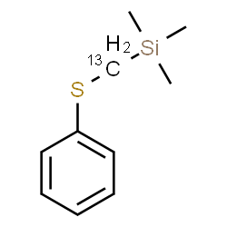 ChemSpider 2D Image | Trimethyl[(phenylsulfanyl)(~13~C)methyl]silane | C913CH16SSi