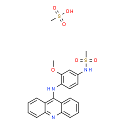 ChemSpider 2D Image | AMSACRINE MESYLATE | C22H23N3O6S2