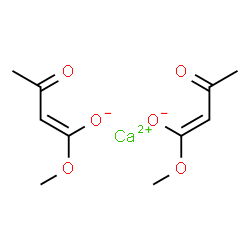 ChemSpider 2D Image | Calcium bis[(1E)-1-methoxy-3-oxo-1-buten-1-olate] | C10H14CaO6