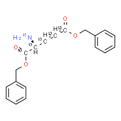 ChemSpider 2D Image | Dibenzyl (~13~C_5_,~15~N)glutamate | C1413C5H2115NO4