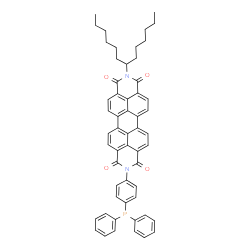 ChemSpider 2D Image | 2-[4-(Diphenylphosphino)phenyl]-9-(7-tridecanyl)isoquinolino[4',5',6':6,5,10]anthra[2,1,9-def]isoquinoline-1,3,8,10(2H,9H)-tetrone | C55H49N2O4P