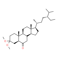 ChemSpider 2D Image | (5alpha,8xi)-3,3-Dimethoxystigmastan-6-one | C31H54O3