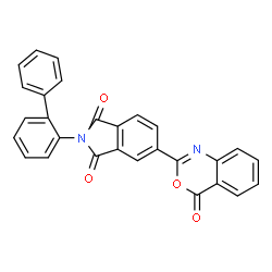 ChemSpider 2D Image | 2-(2-Biphenylyl)-5-(4-oxo-4H-3,1-benzoxazin-2-yl)-1H-isoindole-1,3(2H)-dione | C28H16N2O4