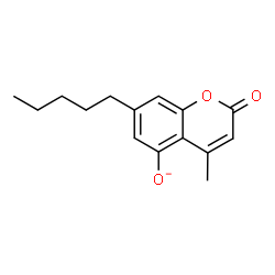 ChemSpider 2D Image | 4-Methyl-2-oxo-7-pentyl-2H-chromen-5-olate | C15H17O3
