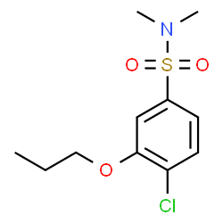ChemSpider 2D Image | 4-Chloro-N,N-dimethyl-3-propoxybenzenesulfonamide | C11H16ClNO3S