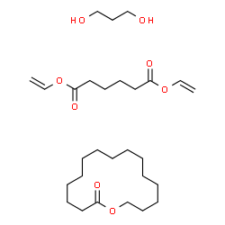 ChemSpider 2D Image | divinyl hexanedioate; 1-oxacyclohexadecan-2-one; propane-1,3-diol | C28H50O8