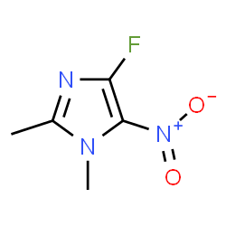 ChemSpider 2D Image | 4-Fluoro-1,2-dimethyl-5-nitro-1H-imidazole | C5H6FN3O2