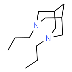 ChemSpider 2D Image | 3,7-Dipropyl-3,7-diazabicyclo[3.3.1]nonane | C13H26N2