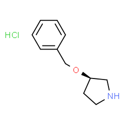 ChemSpider 2D Image | (R)-3-(benzyloxy)pyrrolidine hydrochloride | C11H16ClNO