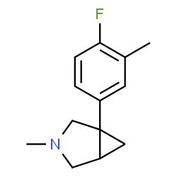 ChemSpider 2D Image | 1-(4-Fluoro-3-methylphenyl)-3-methyl-3-azabicyclo[3.1.0]hexane | C13H16FN