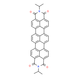 ChemSpider 2D Image | 2,11-Diisopropylbenzo[13,14]isoquinolino[6',5',4':8,9,10]pentapheno[3,4,5-def]isoquinoline-1,3,10,12(2H,11H)-tetrone | C40H26N2O4