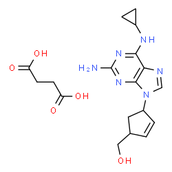 ChemSpider 2D Image | abacavir succinate | C18H24N6O5