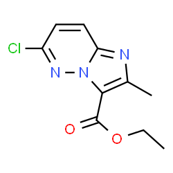 ChemSpider 2D Image | Ethyl 6-chloro-2-methylimidazo[1,2-b]pyridazine-3-carboxylate | C10H10ClN3O2