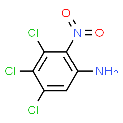 ChemSpider 2D Image | 3,4,5-Trichloro-2-nitroaniline | C6H3Cl3N2O2