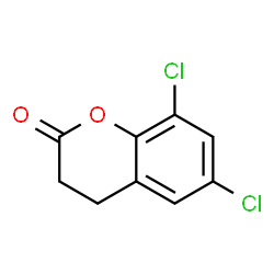 ChemSpider 2D Image | 6,8-Dichloro-2-chromanone | C9H6Cl2O2