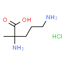 ChemSpider 2D Image | 2-Methylornithine hydrochloride (1:1) | C6H15ClN2O2