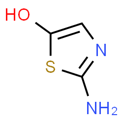 ChemSpider 2D Image | 2-Amino-1,3-thiazol-5-ol | C3H4N2OS