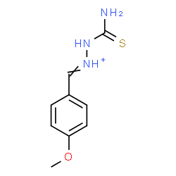 ChemSpider 2D Image | 2-Carbamothioyl-1-(4-methoxybenzylidene)hydrazinium | C9H12N3OS