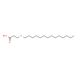 ChemSpider 2D Image | 3-(tetradecylthio)propanoic acid | C17H34O2S