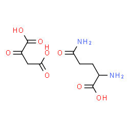 ChemSpider 2D Image | 2-Oxosuccinic acid - glutamine (1:1) | C9H14N2O8