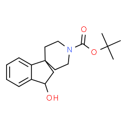 ChemSpider 2D Image | tert-Butyl 3-hydroxyspiro[indan-1,4'-piperidine]-1'-carboxylate | C18H25NO3