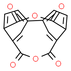 ChemSpider 2D Image | 6,15-Dioxatetracyclo[9.7.0.0~4,17~.0~8,13~]octadeca-1,3,8,10,12,17-hexaene-5,7,14,16-tetrone | C16H6O6