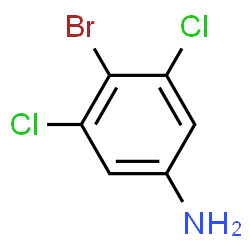 ChemSpider 2D Image | 4-Bromo-3,5-dichloroaniline | C6H4BrCl2N