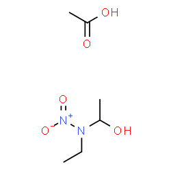 ChemSpider 2D Image | 1-[Ethyl(nitro)amino]ethanol acetate (1:1) | C6H14N2O5