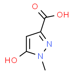 ChemSpider 2D Image | 5-Hydroxy-1-methyl-1H-pyrazole-3-carboxylic acid | C5H6N2O3