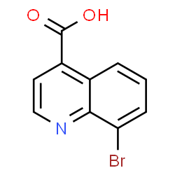 ChemSpider 2D Image | 8-Bromo-4-quinolinecarboxylic acid | C10H6BrNO2
