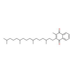 ChemSpider 2D Image | 2-Methyl-3-(3,7,11,15-tetramethylhexadecyl)-1,4-naphthoquinone | C31H48O2
