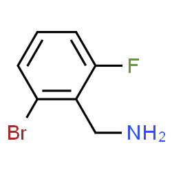ChemSpider 2D Image | 1-(2-Bromo-6-fluorophenyl)methanamine | C7H7BrFN