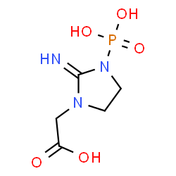 ChemSpider 2D Image | 1-Carboxymethyl-2-iminophosphoimidazolidine | C5H10N3O5P