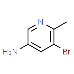 ChemSpider 2D Image | 5-Bromo-6-methyl-3-pyridinamine | C6H7BrN2