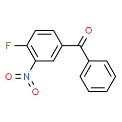 ChemSpider 2D Image | (4-Fluoro-3-nitrophenyl)(phenyl)methanone | C13H8FNO3