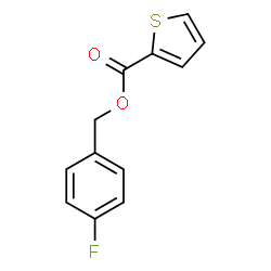 ChemSpider 2D Image | 4-Fluorobenzyl 2-thiophenecarboxylate | C12H9FO2S