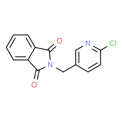 ChemSpider 2D Image | 2-((6-Chloropyridin-3-yl)methyl)isoindoline-1,3-dione | C14H9ClN2O2