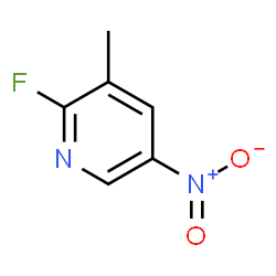 ChemSpider 2D Image | 2-Fluoro-5-nitro-3-picoline | C6H5FN2O2