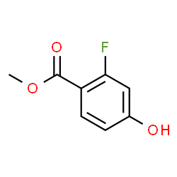 ChemSpider 2D Image | Methyl 2-fluoro-4-hydroxybenzoate | C8H7FO3