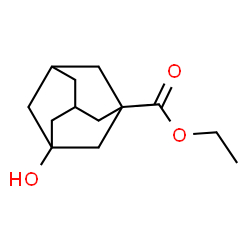 ChemSpider 2D Image | Ethyl 3-hydroxy-1-adamantanecarboxylate | C13H20O3