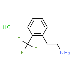 ChemSpider 2D Image | 2-[2-(Trifluoromethyl)phenyl]ethylamine hydrochloride | C9H11ClF3N
