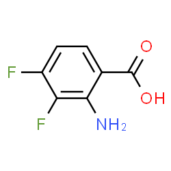 ChemSpider 2D Image | 2-Amino-3,4-difluorobenzoic acid | C7H5F2NO2