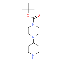 ChemSpider 2D Image | 1-Boc-4-(piperidin-4-yl)-piperazine | C14H27N3O2