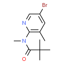 ChemSpider 2D Image | N-(5-Bromo-3-methyl-2-pyridinyl)-N,2,2-trimethylpropanamide | C12H17BrN2O