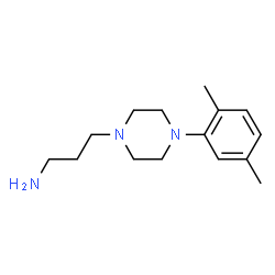 ChemSpider 2D Image | 3-[4-(2,5-Dimethylphenyl)-1-piperazinyl]-1-propanamine | C15H25N3