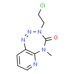 ChemSpider 2D Image | 3-(2-Chloroethyl)-3,5-dihydro-5-methyl-4H-pyrido(2,3-f)-1,2,3,5-tetrazepin-4-one | C9H10ClN5O