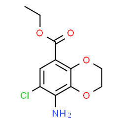 ChemSpider 2D Image | Ethyl 8-amino-7-chloro-2,3-dihydro-1,4-benzodioxin-5-carboxylate | C11H12ClNO4